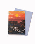 Serengeti Sunset | Enamel Pin Badge Card | Katy Welsh