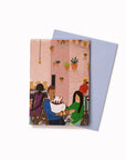Cafe Date | Enamel Pin Badge Card | Katy Welsh