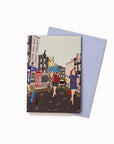 London Rain | Enamel Pin Badge Card | Katy Welsh