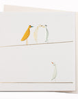 Birds On A Wire | Greeting Card | Blanca Gomez