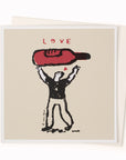 Bottle Of Love | Art Humour Note Card | My Poster Sucks