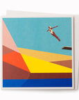 The Diver | Contemporary Art Note Card | Camila Pinheiro