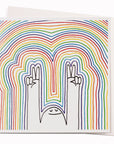 Peace Love + Rainbows | Art Note Card | Christopher David Ryan