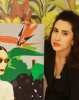 Drying Off | Contemporary Art Note Card | Camila Pinheiro