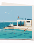 Diver | Travel Illustration Note Card | David Doran