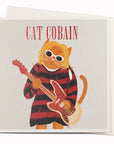 Cat Cobain | Music Pun Greeting Card | Niaski