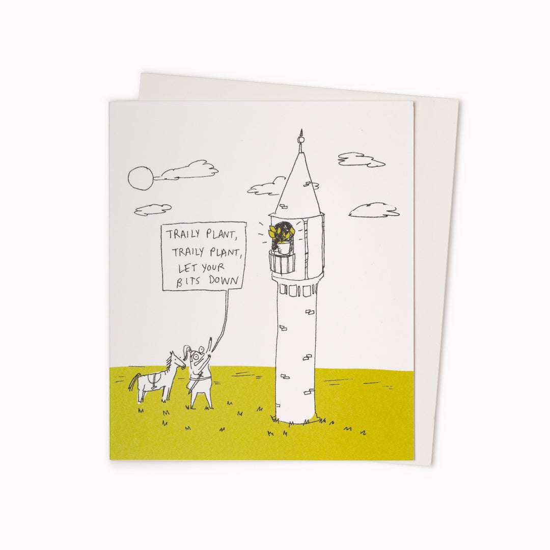 Traily Plant | Humour Greeting Card | Ruby ETC