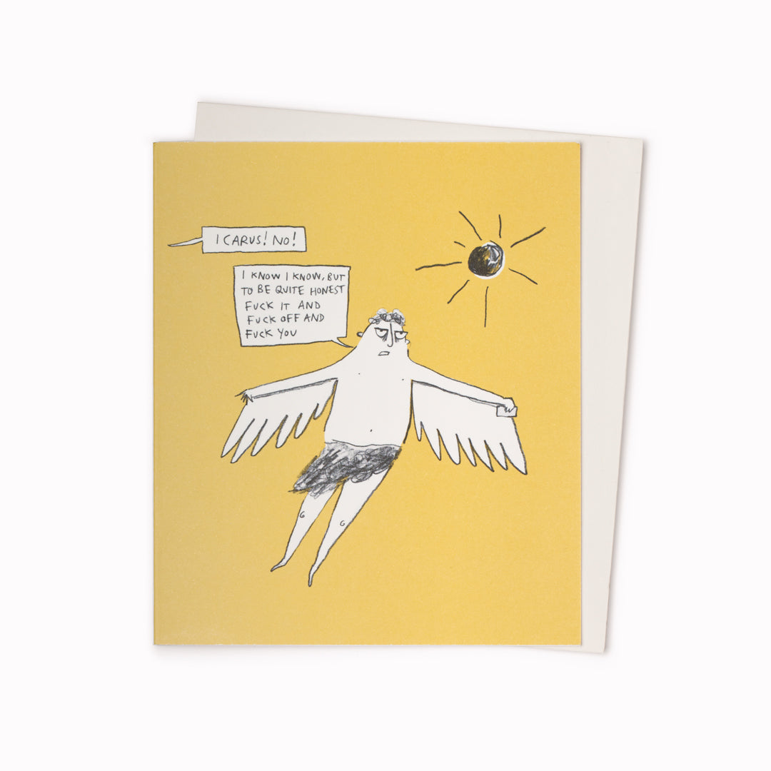 Icarus | Humour Greeting Card | Ruby ETC