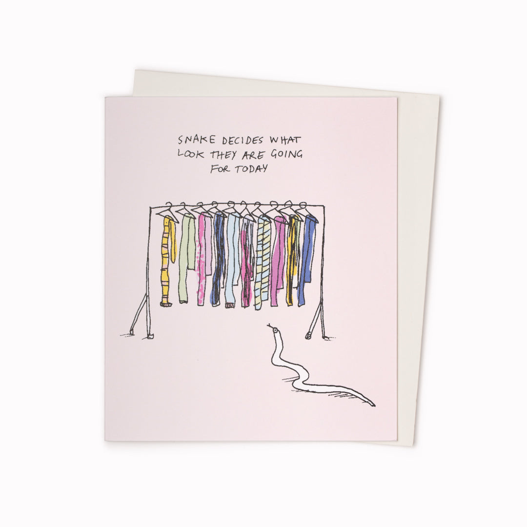 Snake Decides | Humour Greeting Card | Ruby ETC