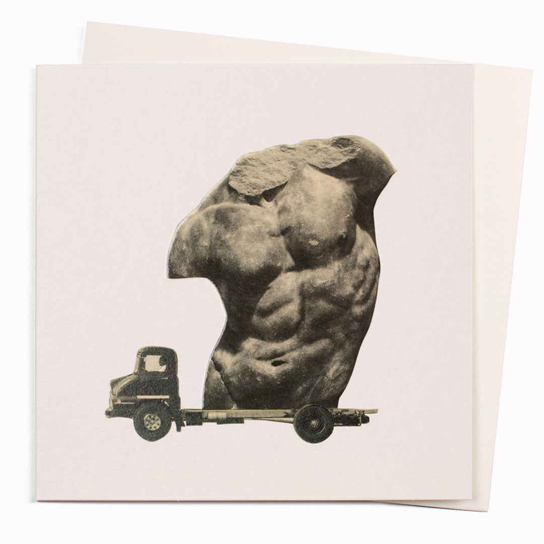 Torso Delivery | Art Humour Note Card | Sammy Slabbinck