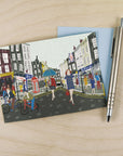 London Rain | Enamel Pin Badge Card | Katy Welsh