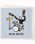 Wine Rocks | Art Humour Note Card | My Poster Sucks