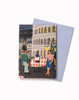 Roman Diners | Enamel Pin Badge Card | Katy Welsh