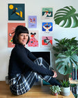 Profile picture of Ana Gaman Illustrator in her studio