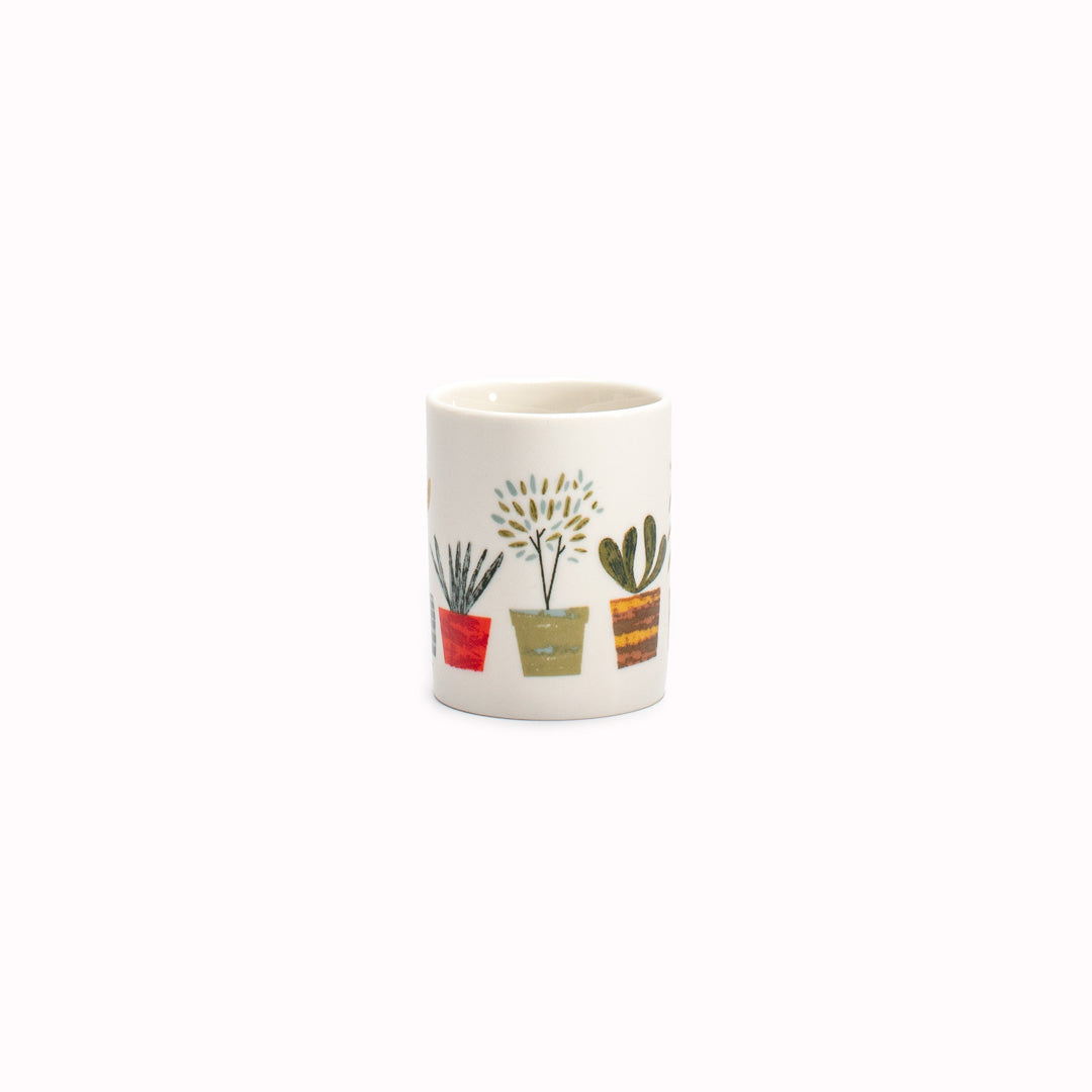 Little Plants | Porcelain Egg Cup | Blanca Gomez