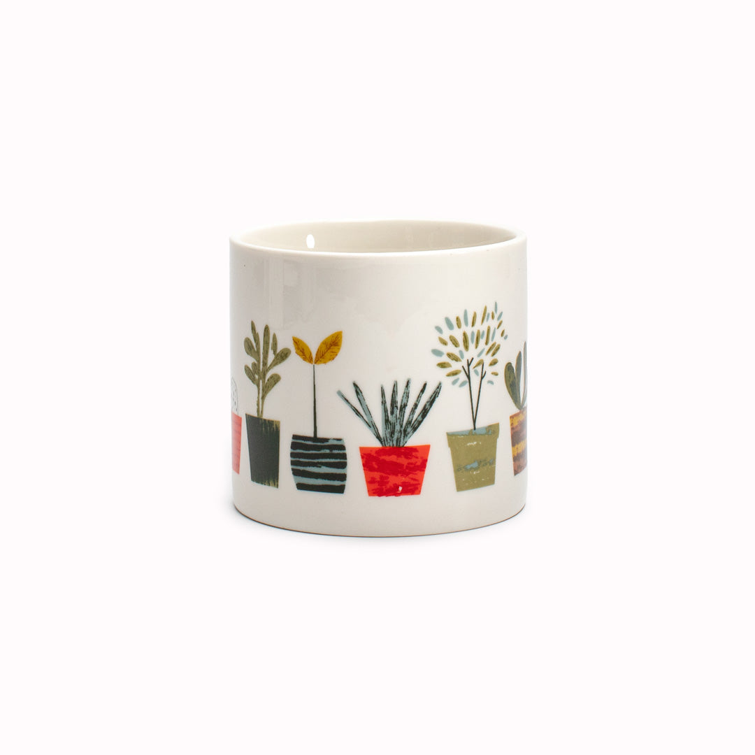 Little Plants | Illustrated Planter by Blanca Gomez | D. 9cm