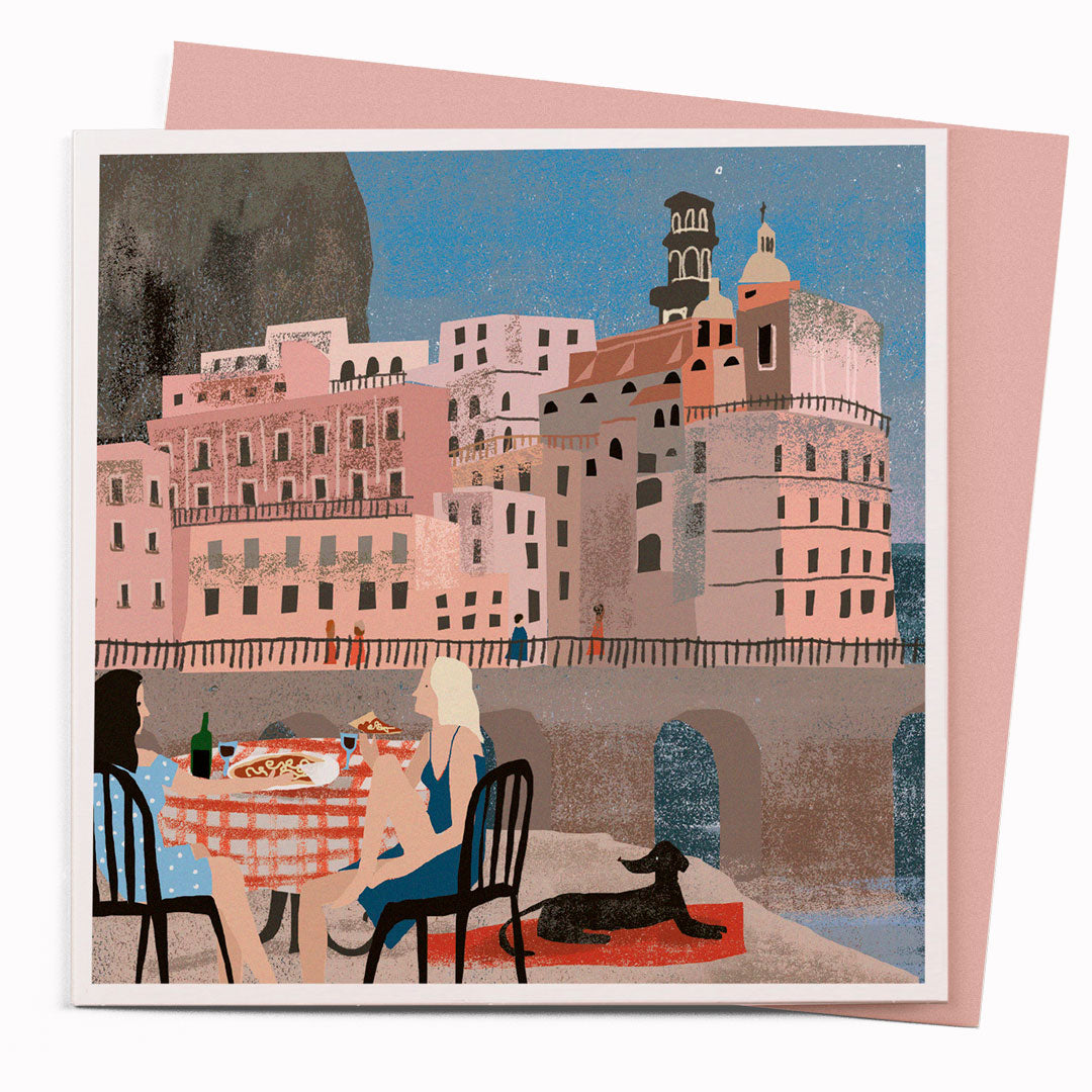 Amalfi | Travel Art Note Card | Katy Welsh