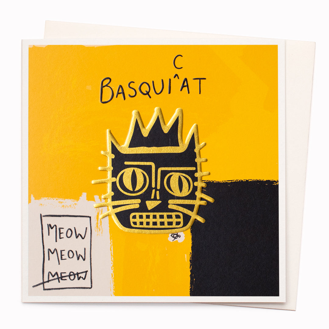 Basquicat | Art Pun Greeting Card | Niaski
