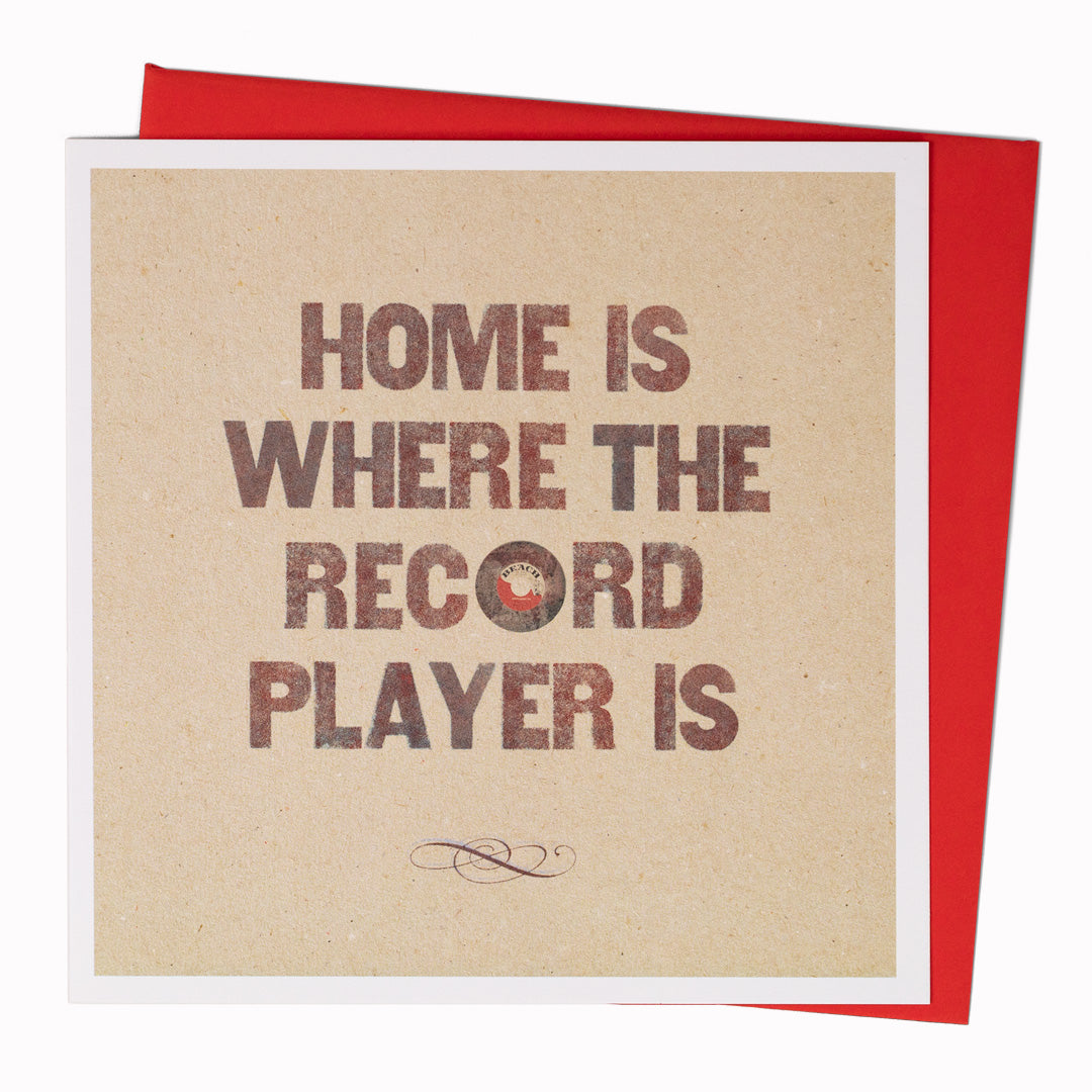 Record Player | Typgraphic New Home Card