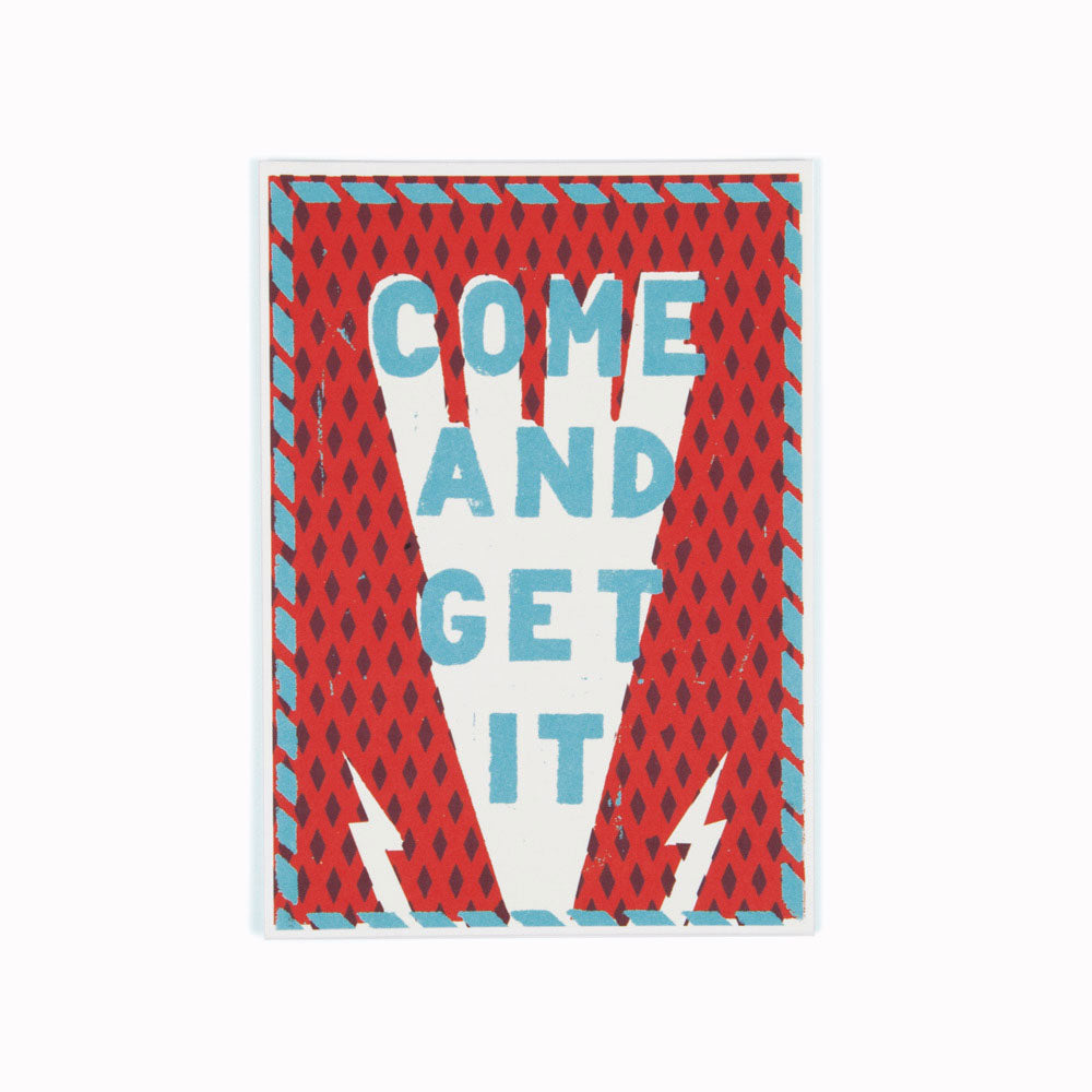 Come Get It | Illustration Postcard | Paul Bower