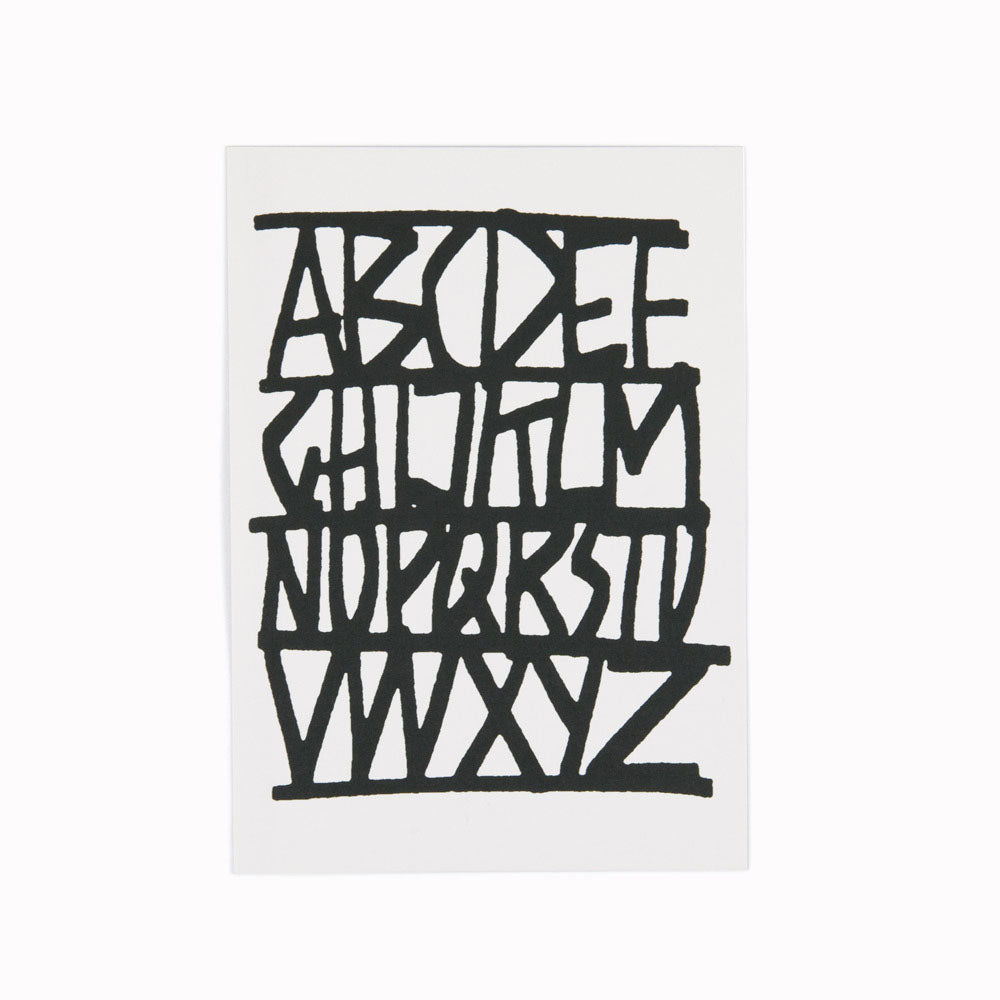 Alphabet 2 | Illustration Postcard | Cyrus Highsmith