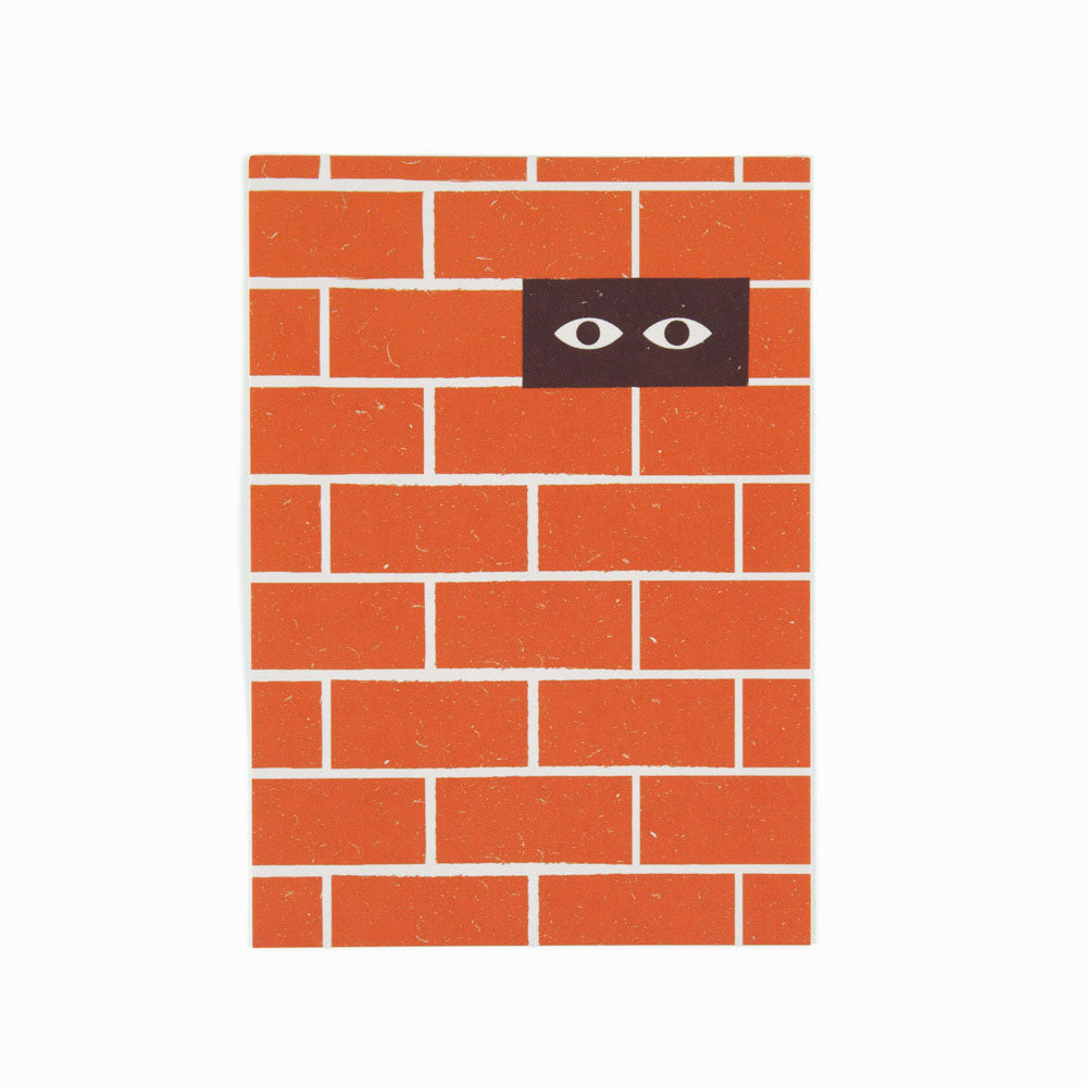 Brick Wall | Illustration Postcard | Giacomo Bagnara