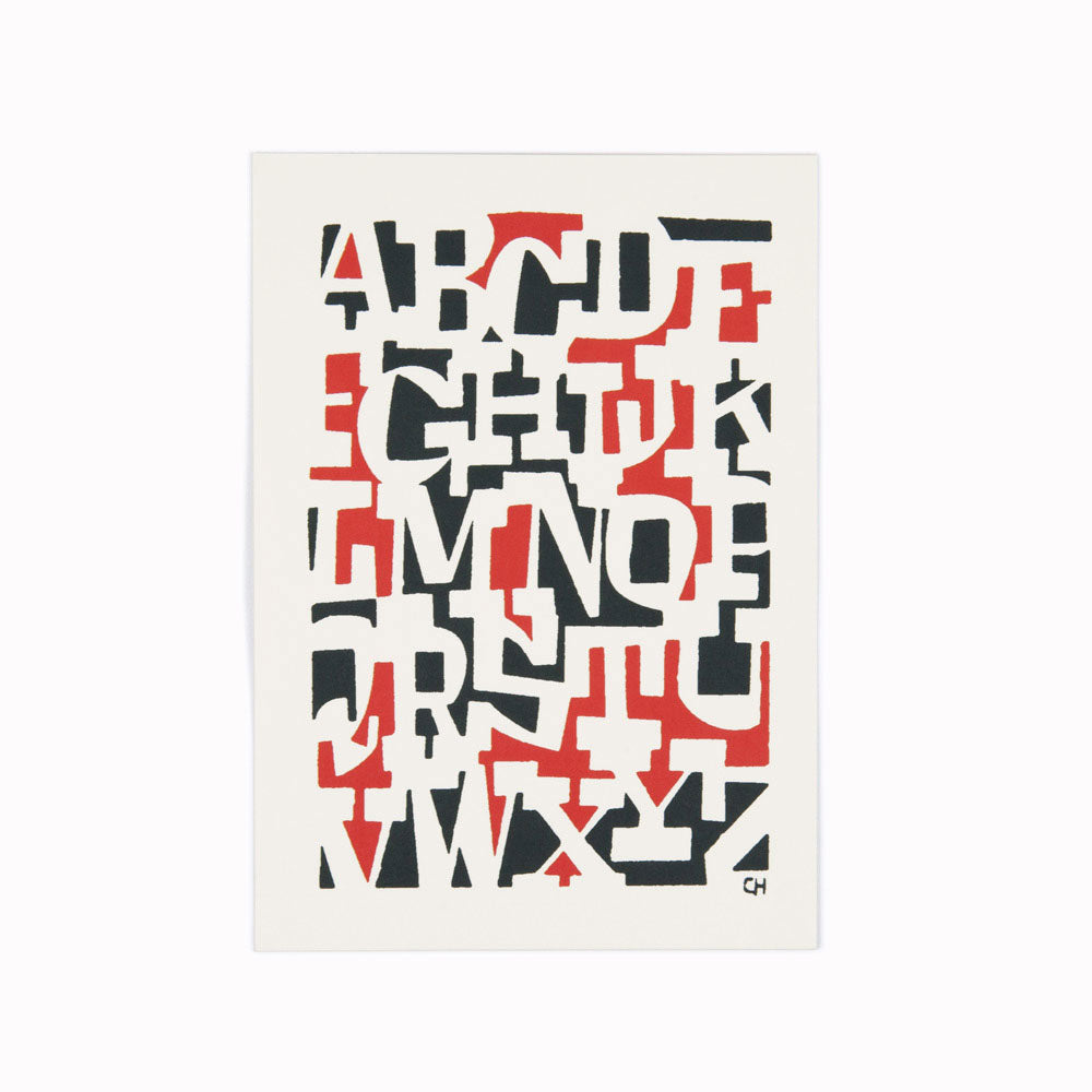 Alphabet | Illustration Postcard | Cyrus Highsmith