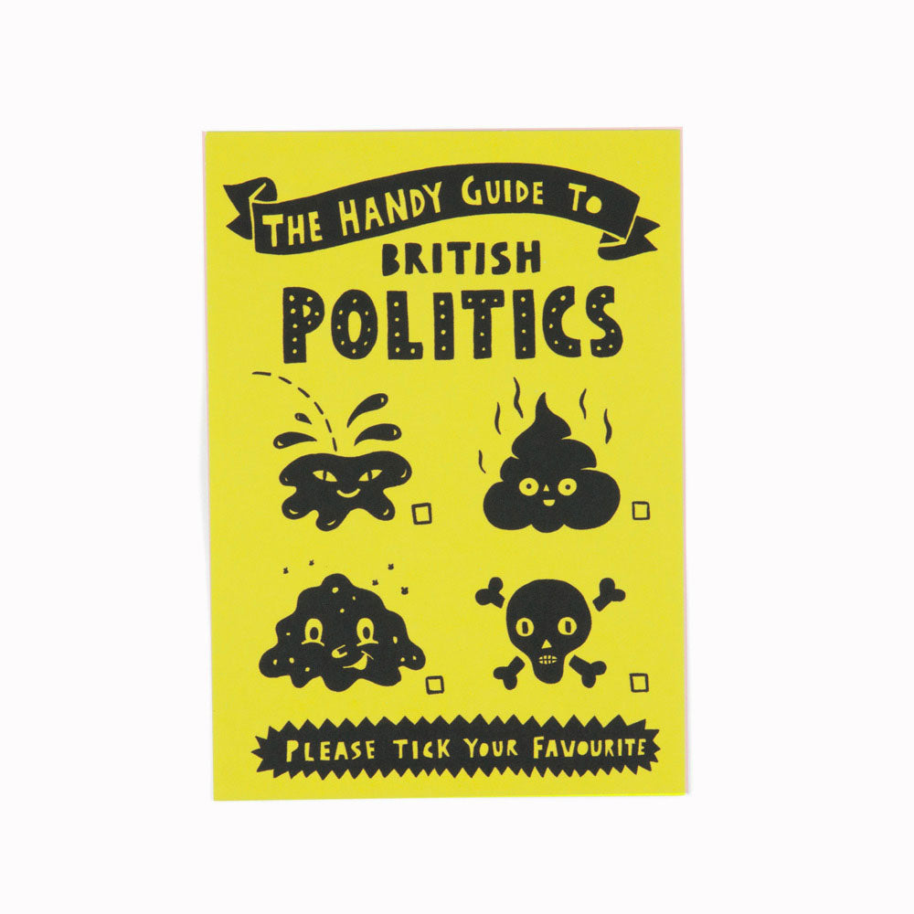 British Politics | Illustration Postcard | Paul Bower