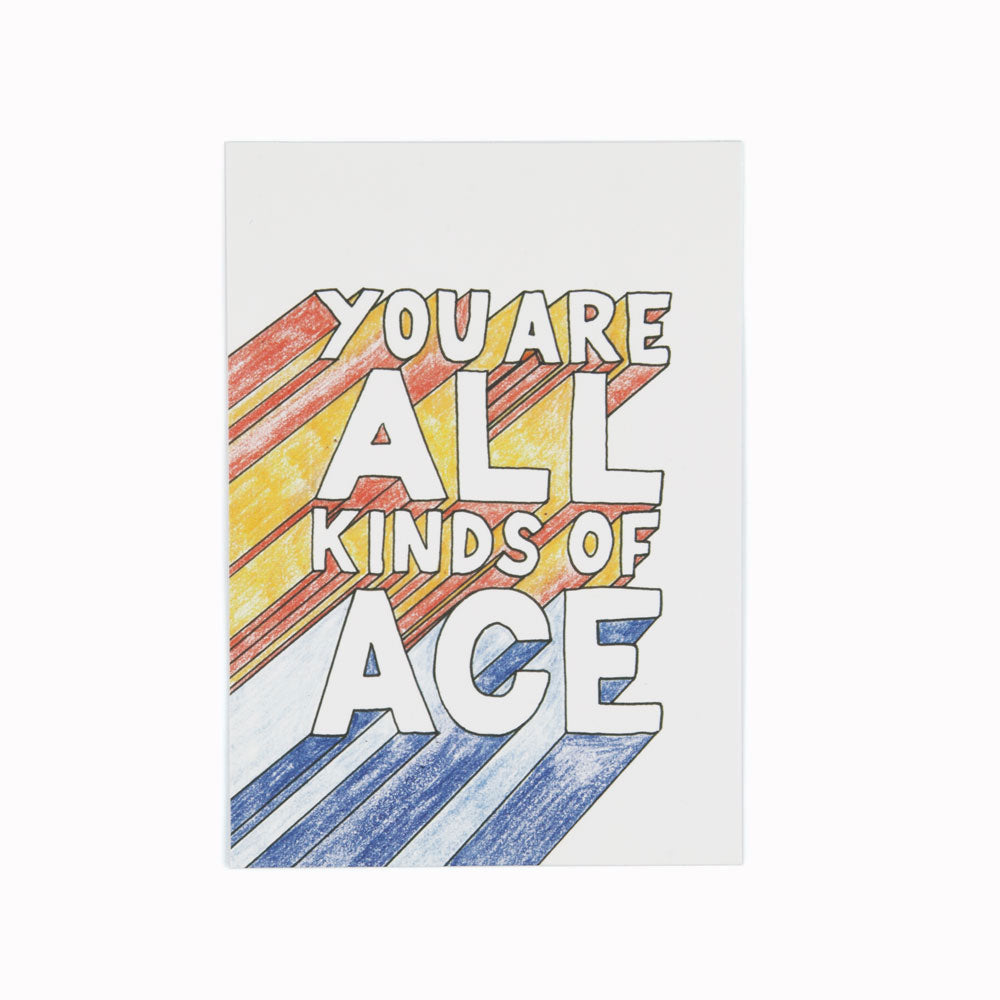 All Kinds Of Ace | Illustration Postcard