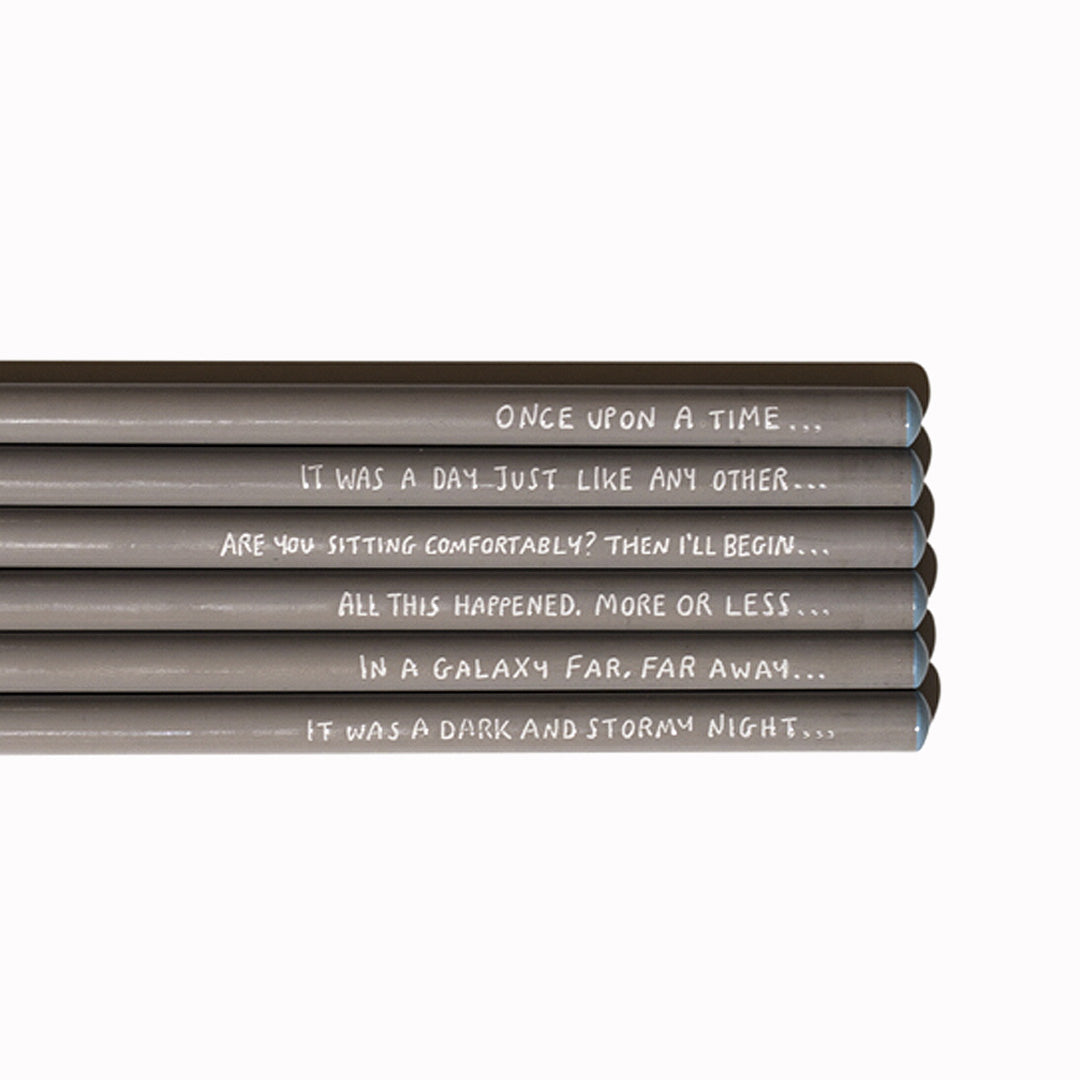 Storyteller | Set of 6 HB Pencils | Sharp + Blunt
