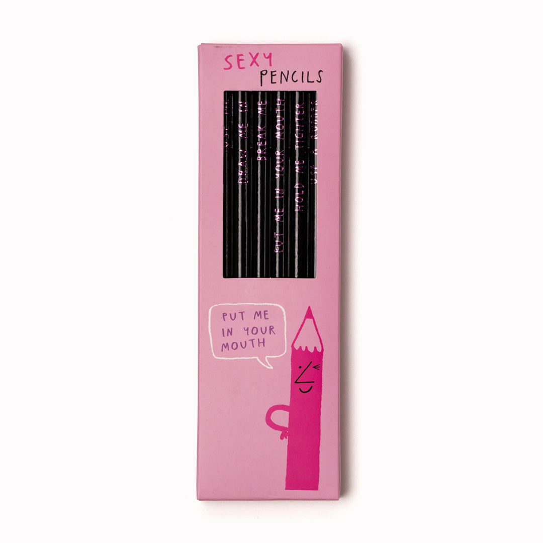 Sexy | Set of 6 HB Pencils | Sharp + Blunt