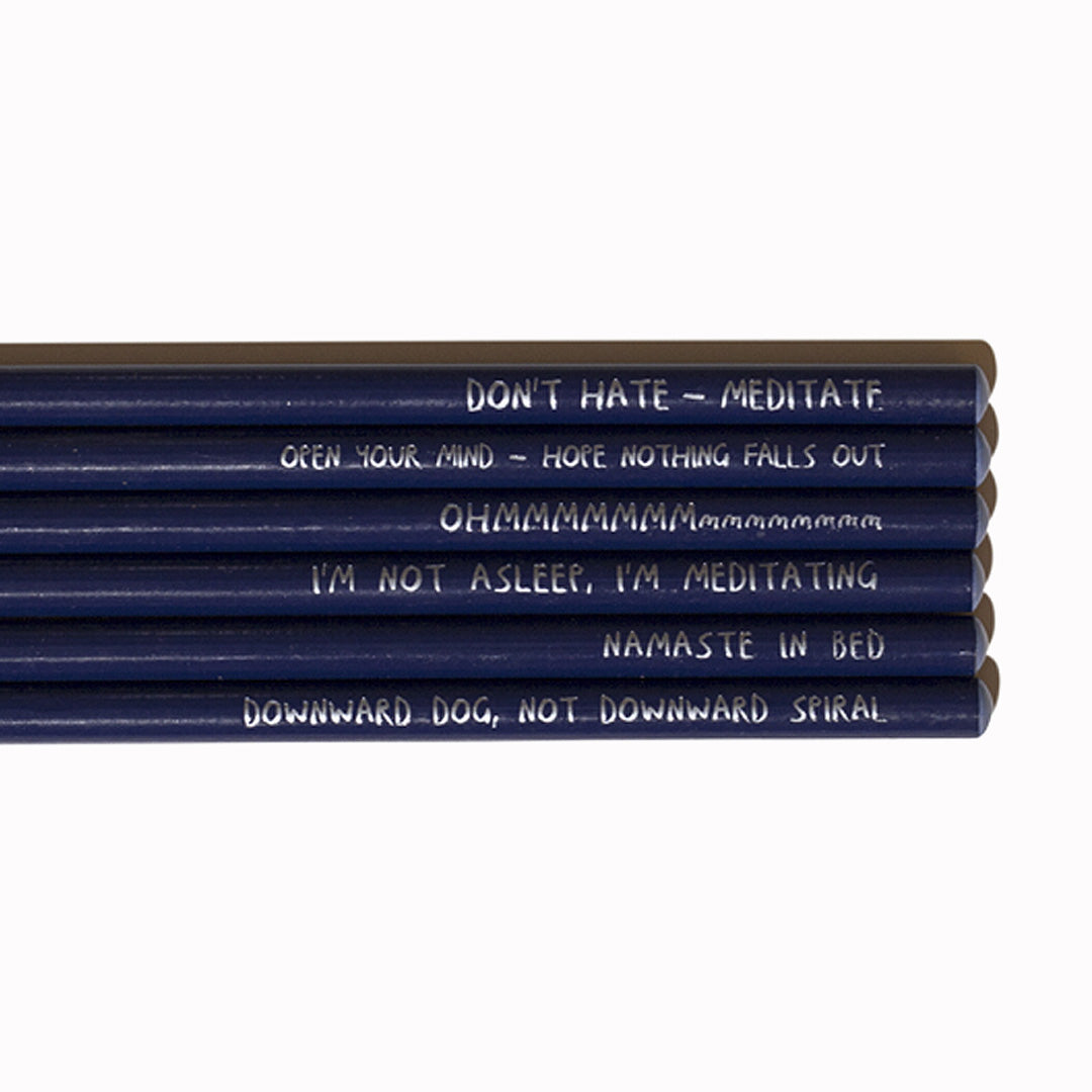 Zencils | Set of 6 HB Pencils | Sharp + Blunt