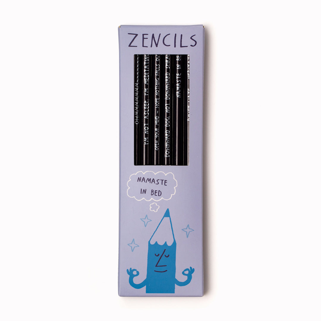 Zencils | Set of 6 HB Pencils | Sharp + Blunt