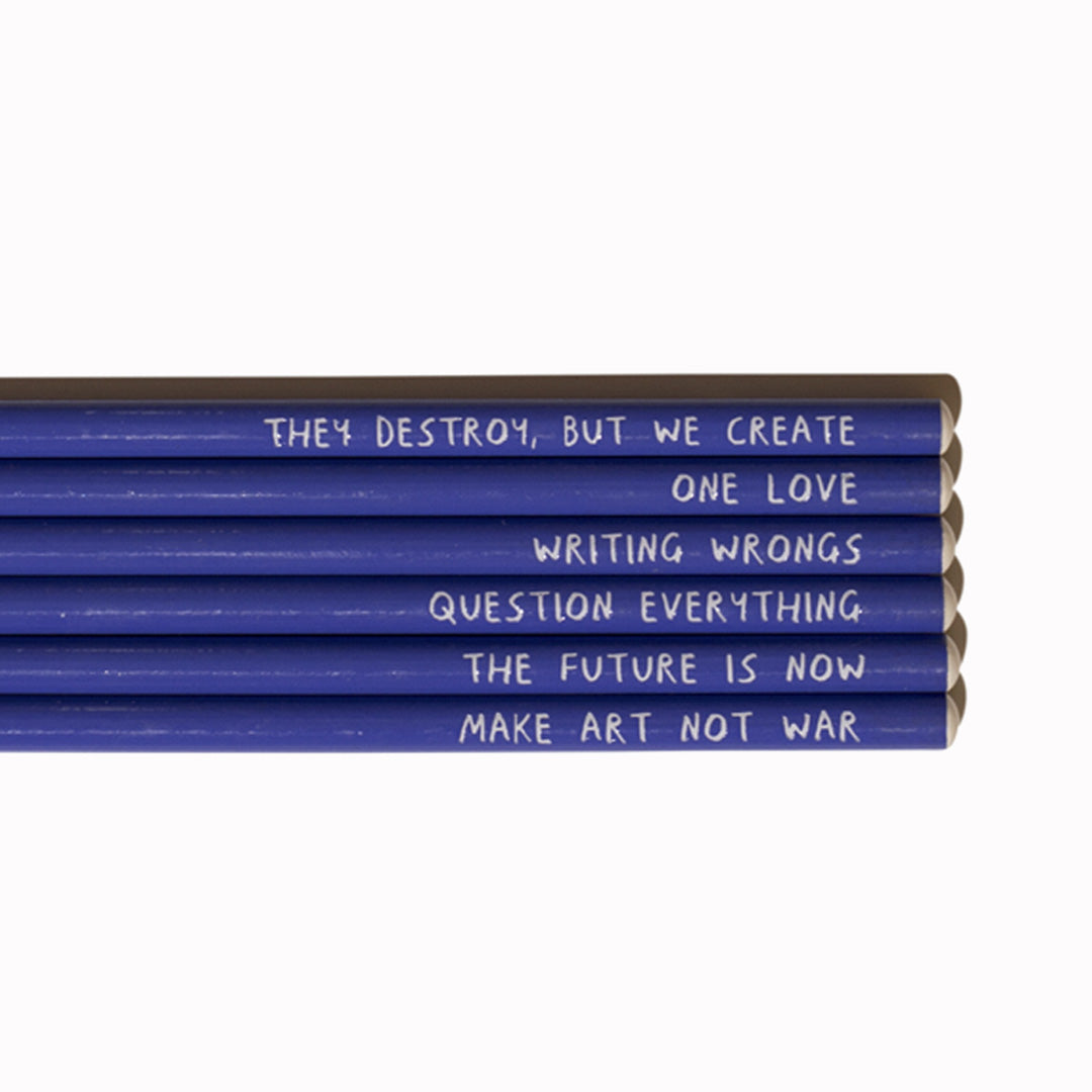 Peace | Set of 6 HB Pencils | Sharp + Blunt