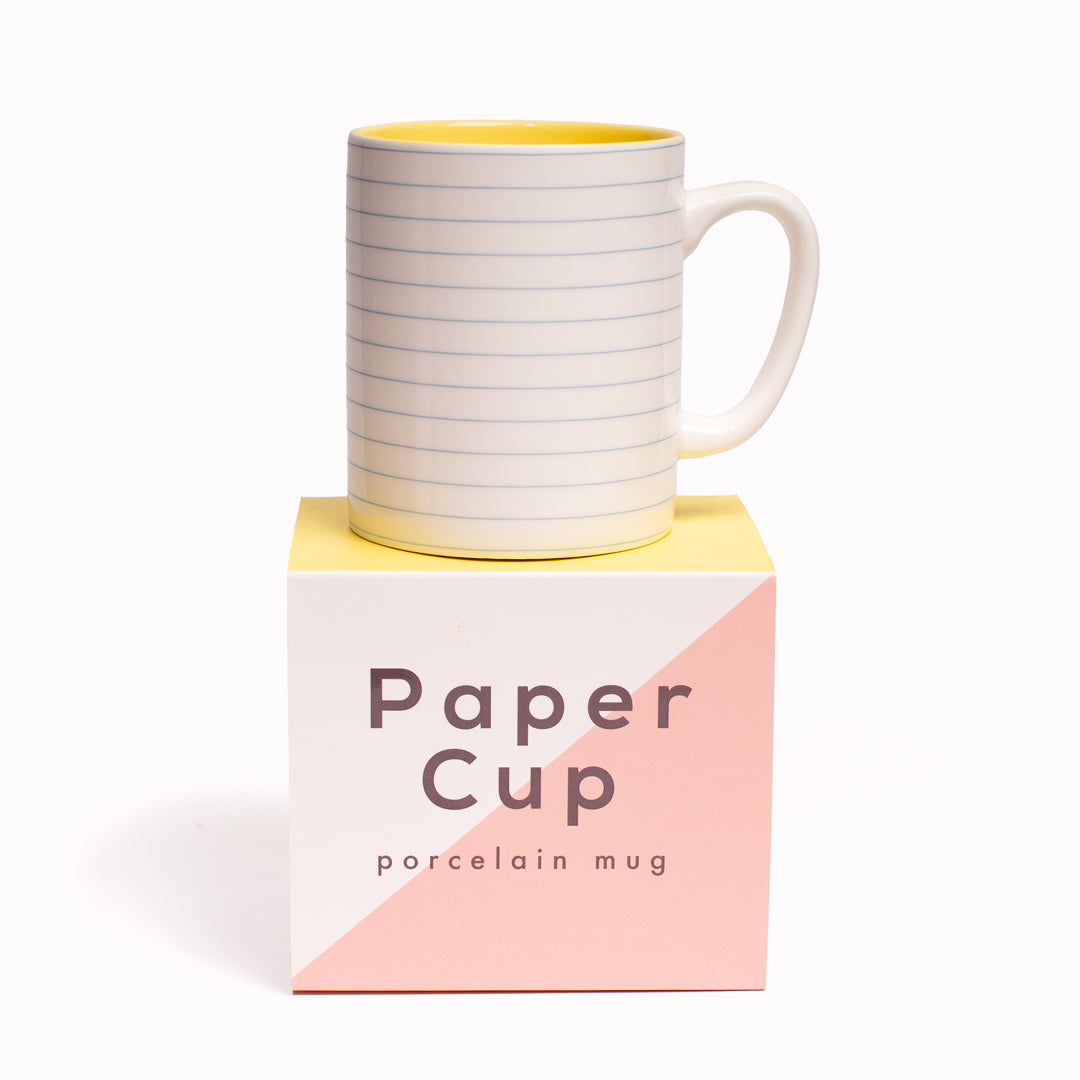 Lined Paper Cup | Porcelain Mug