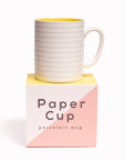 Lined Paper Cup | Porcelain Mug