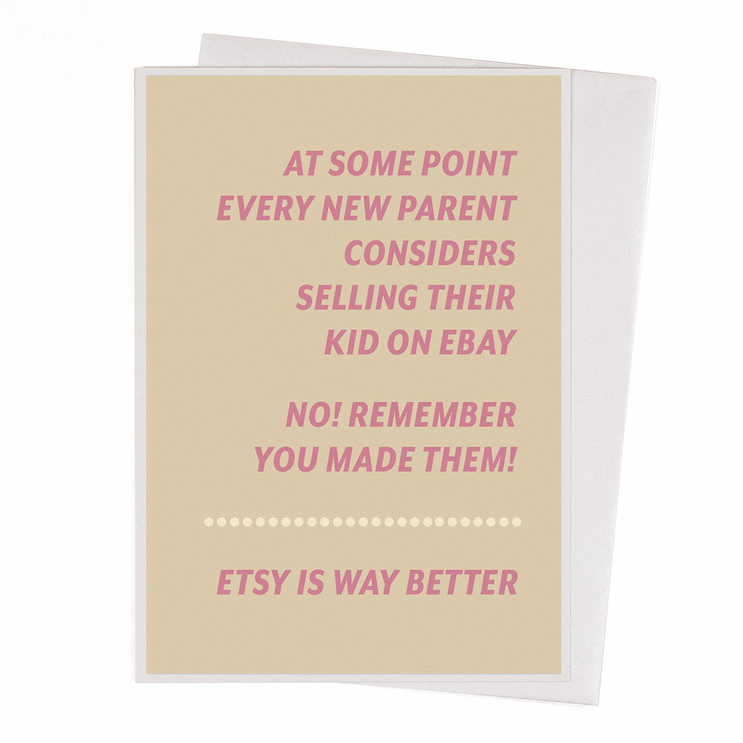 Etsy | Typographic Greeting Card