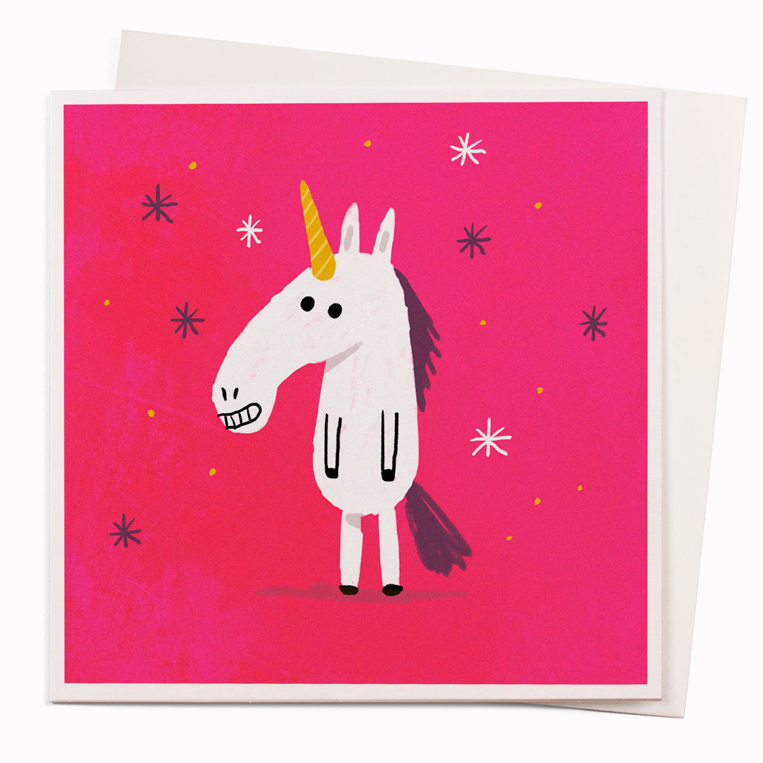 Unicorn | Art Humour Note Card | Jared Chapman