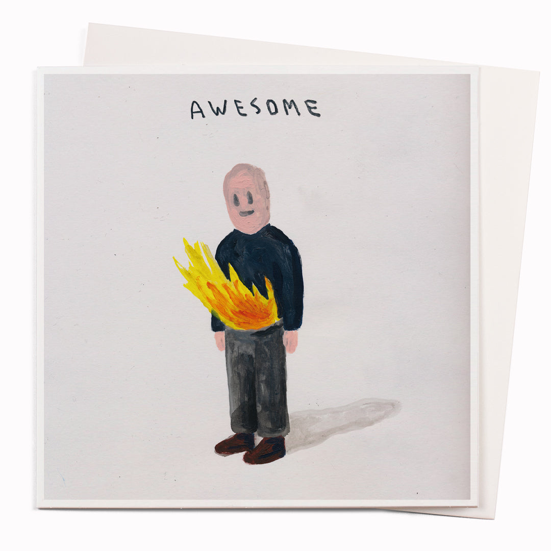 Awesome | Art Humour Note Card | Stephen Dybus