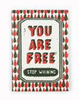 You Are Free | A5 Plain Notebook | Paul Bower